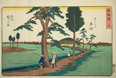 Hiratsuka—Nr. 8, uit de serie "Drieënvijftig stations van de Tokaido"