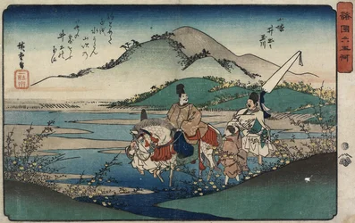 Juweelrivier van Ide in de provincie Yamashiro, 1835-1837