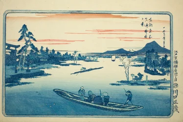 Late lente in Massaki (Massaki boshun no kei), uit de serie "Beroemde uitzichten van de oostelijke hoofdstad (Toto meisho)"