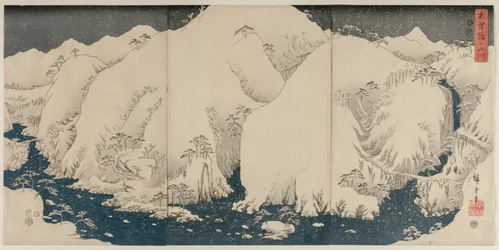 Berg en rivier langs de Kiso-weg