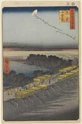 Nihon Dijk, Yoshiwara, nr. 100 uit Honderd Beroemde Zichten van Edo