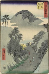 Nr.22 Mount Utsu, Okabe, juli 1855