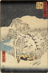 Nr. 38: het dorp Nakayama in Fujikawa, juli 1855
