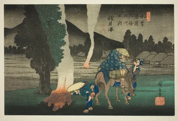 Nr. 19: Karuizawa, uit de serie "Negenenzestig Stations van de Kisokaido (Kisokaido rokujukyu tsugi no uchi)"