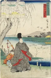 Oud verhaal van Miyako-dori meeuwen en de Sumida-rivier