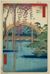 Gebied van het Kameido Tenjin-heiligdom, uit de serie 