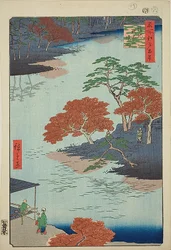 Precints van de Akiba Shrine, Ukeji (Ukeji Akiba no keidai), nr.91 uit de serie "Honderd beroemde vergezichten van Edo (Meisho Edo hyakkei)".