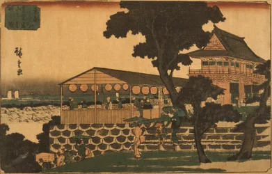Restaurant met uitzicht op Tokio