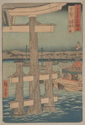 Scène bij het Itsukushima-heiligdom, Aki-provincie