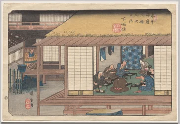 Shimosuwa, uit de serie Negenenzestig stations van de Kisokaidō