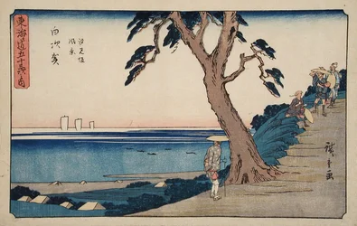 Shirasuka, uitzicht op de helling van Shiomizaka