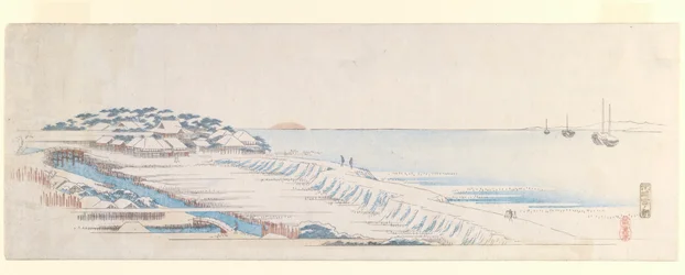 Sneeuwdageraad bij Susaki, uit de Briefvel-set, ca. 1839-40