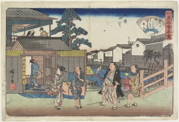 Umegawa bij Yanagibashi in Ryogoku, ca. 1835-1842