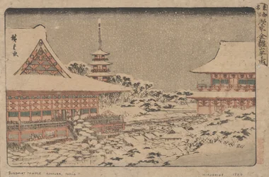 Eindejaarsmarkt bij de Kinryuzan-tempel