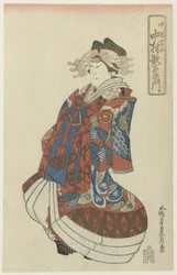 Nakamura Utaemon als courtisane