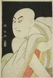 De acteur Sawamura Sojuro III als de lekenpriester Kiyomori