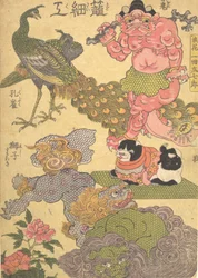 Mandwerk: Door de ambachtsman Ichida Shoshichiro van Naniwa Kagozaiku Naniwa saikunin, 1819
