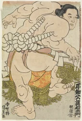 De Yokozuna-worstelaar Shiranui Dakuemon van de Higo-stal, 1830-1844
