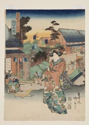Uitzicht op Minakuchi
