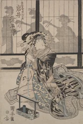 Kumesaburo Iwai als de Geisha Yugiri