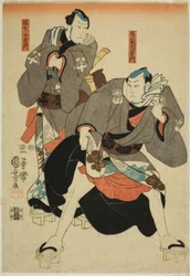 Acteurs als Hotei Ichiemon en Gokuin Chiemon
