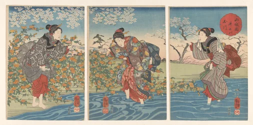 De Ide Tama rivier in de provincie Yamashiro