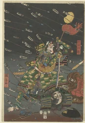 De laatste aanval van de Kusunoki te Shijonawate