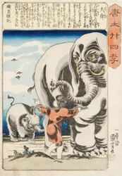 Taishun, [Shun de Grote], gesigneerd Ichiyusai Kuniyoshi ga, ca. 1848