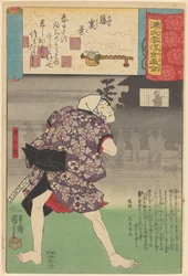 Ukiyo e parallellen met de bewolkte hoofdstukken van de Genji