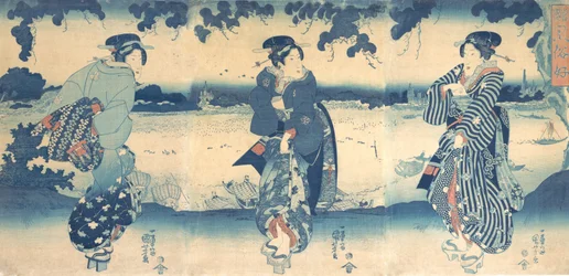 Vrouwen bij een rivier, ca. 1850
