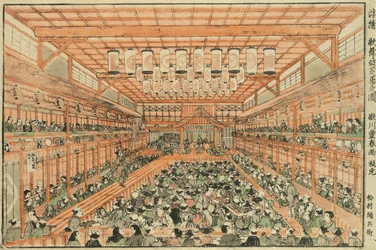 Perspectiefbeeld van een Kabuki-theater