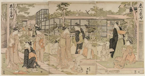 Bezoekers van het Shika Theehuis, vroege jaren 1790