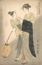 Kayoi Komachi, uit de serie Zeven afleveringen van de dichter Komachi, ca. 1795