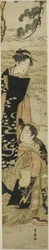 De zusters Matsukaze en Murasame aan de oevers van Suma