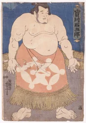 De sumoworstelaar Takaragawa Ishigoro