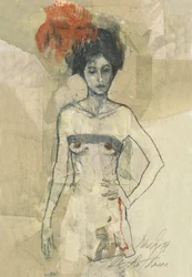 Abstract portret van een vrouw