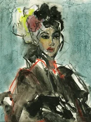 Elegant modeportrait