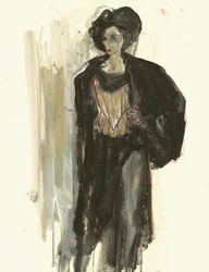 Elegante modieuze vrouw