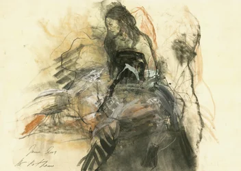 Expressieve danseres