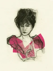 Modern roze portret