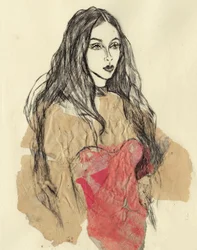 Rood modeportret