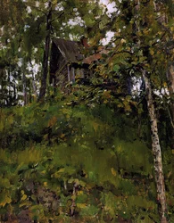 Oud badhuis in Domotkanovo, 1888