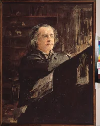 Portret van de Russische componist Alexander Serov