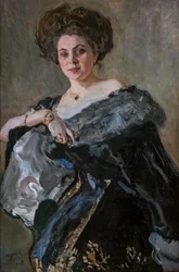 Portret van Evdokiya Sergeevna Morozova