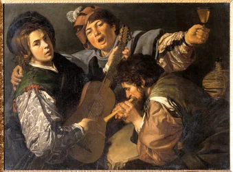 Drie mannen maken muziek, c.1616