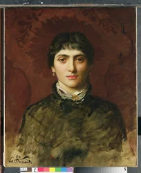 Portret van een Vrouw met Donker Haar, 1884