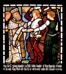 Sir Tristan verlaat Ierland met Isolde de Schone, uit 