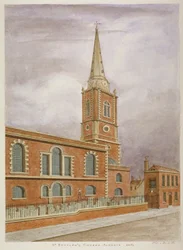 Kerk van St Botolph, Aldgate, City of London, 1806