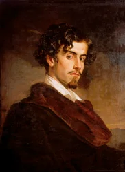 Portret van Gustavo Adolfo Becquer, Spaanse schrijver