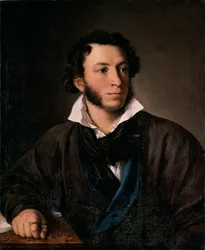 Portret van de schrijver Alexander Poesjkin